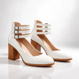 Women's Ankle Strap Heels | Sturdy Block Heel