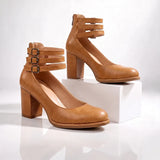 Women's Ankle Strap Heels | Sturdy Block Heel
