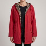 Women's Leopard Print Coat | Adjustable Waist Fit 1