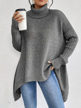 Women's High Neck Sweater | Cozy & Draped Fit 25