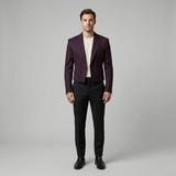 Slim-Fit Cropped Tailored Blazer