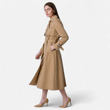 Women's Trench Coat | Double-Breasted & Belted Design