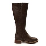 Women's Knee-High Boots | Buckle Detail & Grip Sole