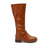 Women's Knee-High Boots | Buckle Detail & Grip Sole