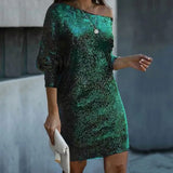 Women's Sequin Party Dress | One-Shoulder & Sparkly 6