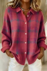 Women's Check Cardigan | Soft & Relaxed Fit 3