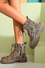 Women's Ankle Boots | Animal Print & Lace-Up