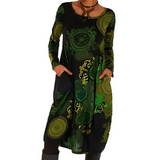 Women's Winter Maxi Dress | Long Sleeve & Pockets