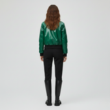 High-Gloss Bomber Jacket