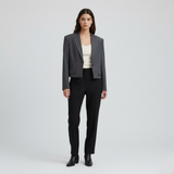 Classic Tailored Cropped Blazer
