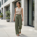 Women's Palazzo Trousers | High-Waist & Wide-Leg Fit