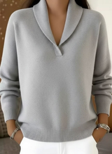 Women's V-Neck Sweater | Loose Fit & All-Day Comfort 5