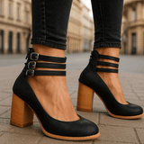 Women's Ankle Strap Heels | Sturdy Block Heel