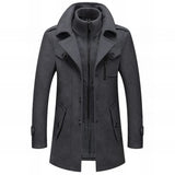 Men's Overcoat | Button-Up & High Collar