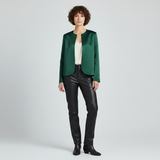 Minimalist Open-Front Tailored Jacket