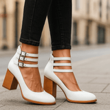 Women's Ankle Strap Heels | Sturdy Block Heel