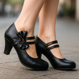 Women's Bow Heels | Comfortable Block Heel