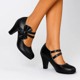 Women's Bow Heels | Comfortable Block Heel