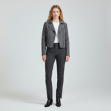 Tailored Moto-Inspired Cropped Jacket
