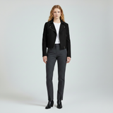 Tailored Moto-Inspired Cropped Jacket