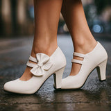 Women's Bow Heels | Comfortable Block Heel