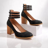 Women's Ankle Strap Heels | Sturdy Block Heel