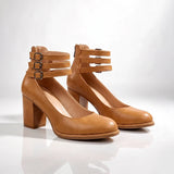 Women's Ankle Strap Heels | Sturdy Block Heel