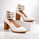 Women's Ankle Strap Heels | Sturdy Block Heel