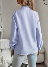 AURORA RUFFLE LONG SLEEVE SHIRT 1