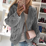 Amber | Oversize Open Chunky Knit Cardigan for Women 2