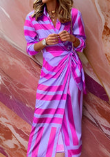 Amelia | Striped Wrap Dress for Every Occasion 11