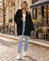 Women's Oversized Cardigan | Open Front & Long Sleeves 3