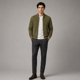 Bomber Jacket | Men's Zip Up Stand Collar