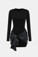 Brigitte – An elegant patchwork wrap dress 3