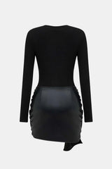 Brigitte – An elegant patchwork wrap dress 4