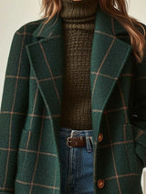CORALIE CHECKERED COAT 2