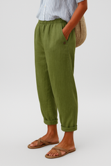 Women Wide Leg Pants Elastic Waist Casual Lightweight Pockets - Image 2