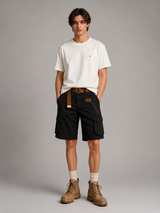 Men's Cargo Shorts | Multi-Pocket Design & Contrast Waistband