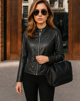Clara – Fitted Leather Jacket for Women 1