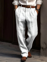 Classic Pleated Pants For Men 2