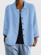 Grace | Women's Cotton Button-Front Light Jacket 0