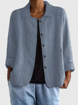 Grace | Women's Cotton Button-Front Light Jacket 4