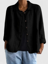 Grace | Women's Cotton Button-Front Light Jacket 5