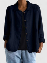 Grace | Women's Cotton Button-Front Light Jacket 9