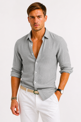 HARRINGTON OXFORD | LINEN SHIRT FOR MEN 1