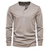 HARRINGTON OXFORD | LONG-SLEEVE HENLEY SHIRT FOR MEN 5