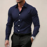 Harrington Oxford | Men’s Long-Sleeve Shirt – Classic Notched Collar, Versatile Smart Style 4