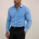 Harrington Oxford | Men’s Long-Sleeve Shirt – Classic Notched Collar, Versatile Smart Style 6