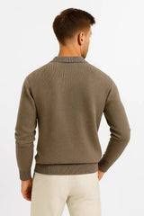 Harrington Oxford | Men's Polo Sweater Classic Knit Pullover with Structured Collar 1