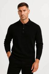 Harrington Oxford | Men's Polo Sweater Long Sleeve Classic Knit 1